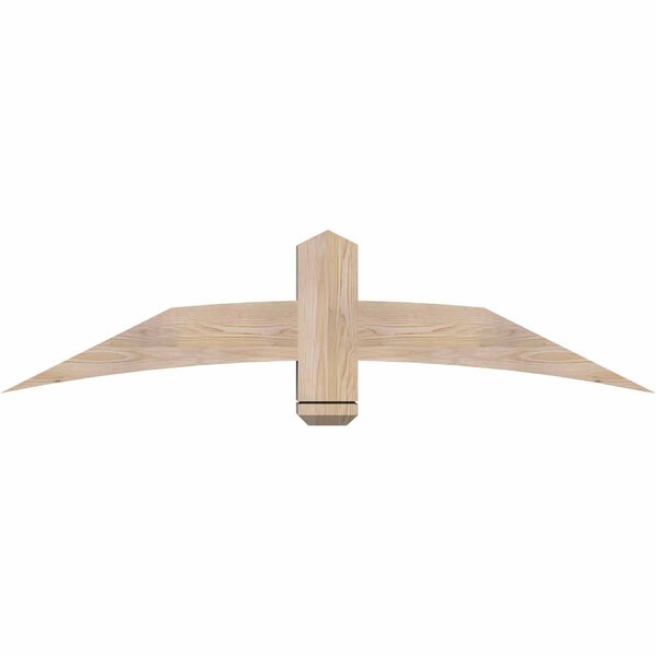 Ekena Millwork Bellingham Smooth Timber Gable Bracket, Douglas Fir, 60"W x 15"H x 5 1/2"D x 5 1/2"F, 6/12 Pitch GBW060X15X0606BEL00SDF - main